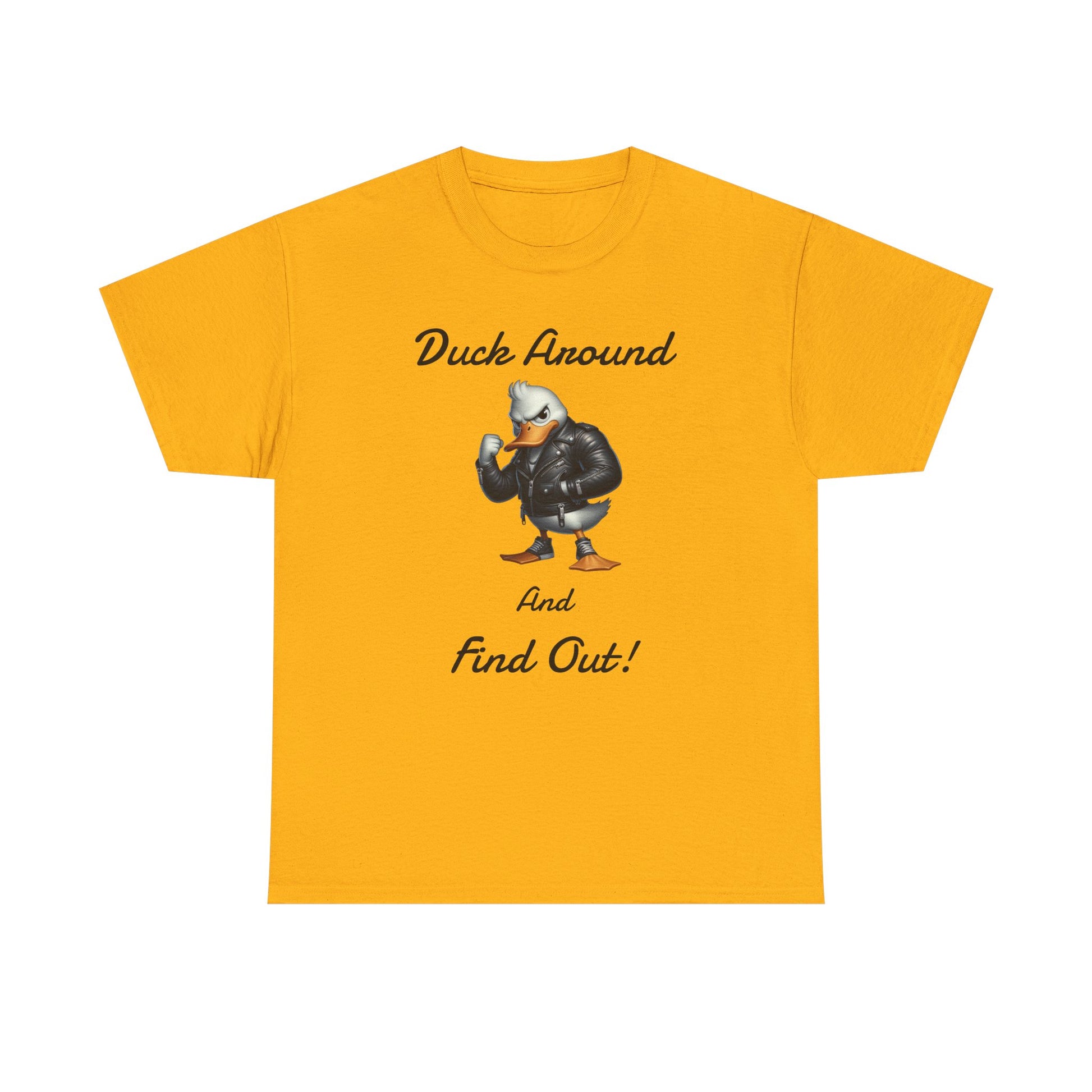 Duck Around, Unisex Heavy Cotton Tee - Psychonaut Swag