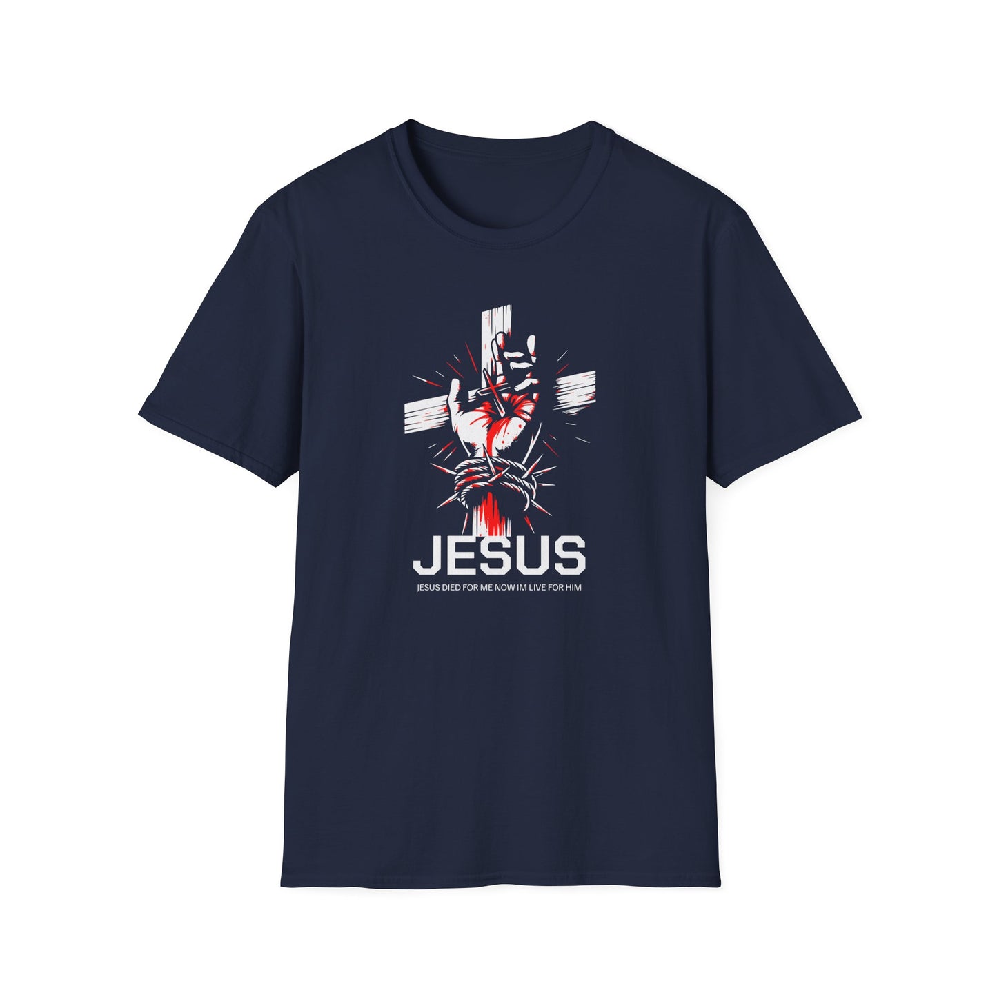 Jesus Cross T-Shirt — Blood and Crown Graphic Christian Tee