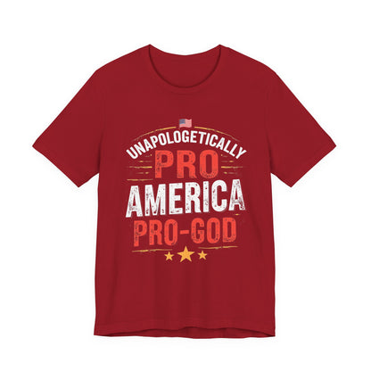 Pro-America Pro-God Tee - Patriotic Jersey T-Shirt - Psychonaut Swag