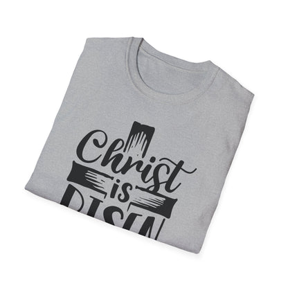 Christ is Risen, Crucifix Unisex Softstyle T-Shirt