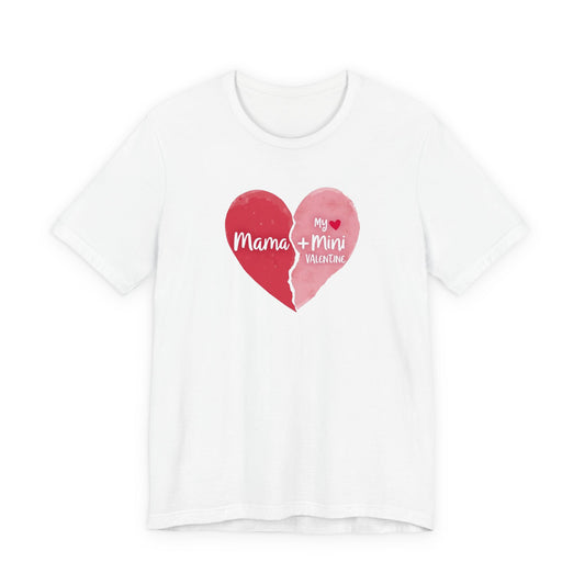Mama + Mini Valentine T-Shirt — Matching Mother & Child Heart Tee