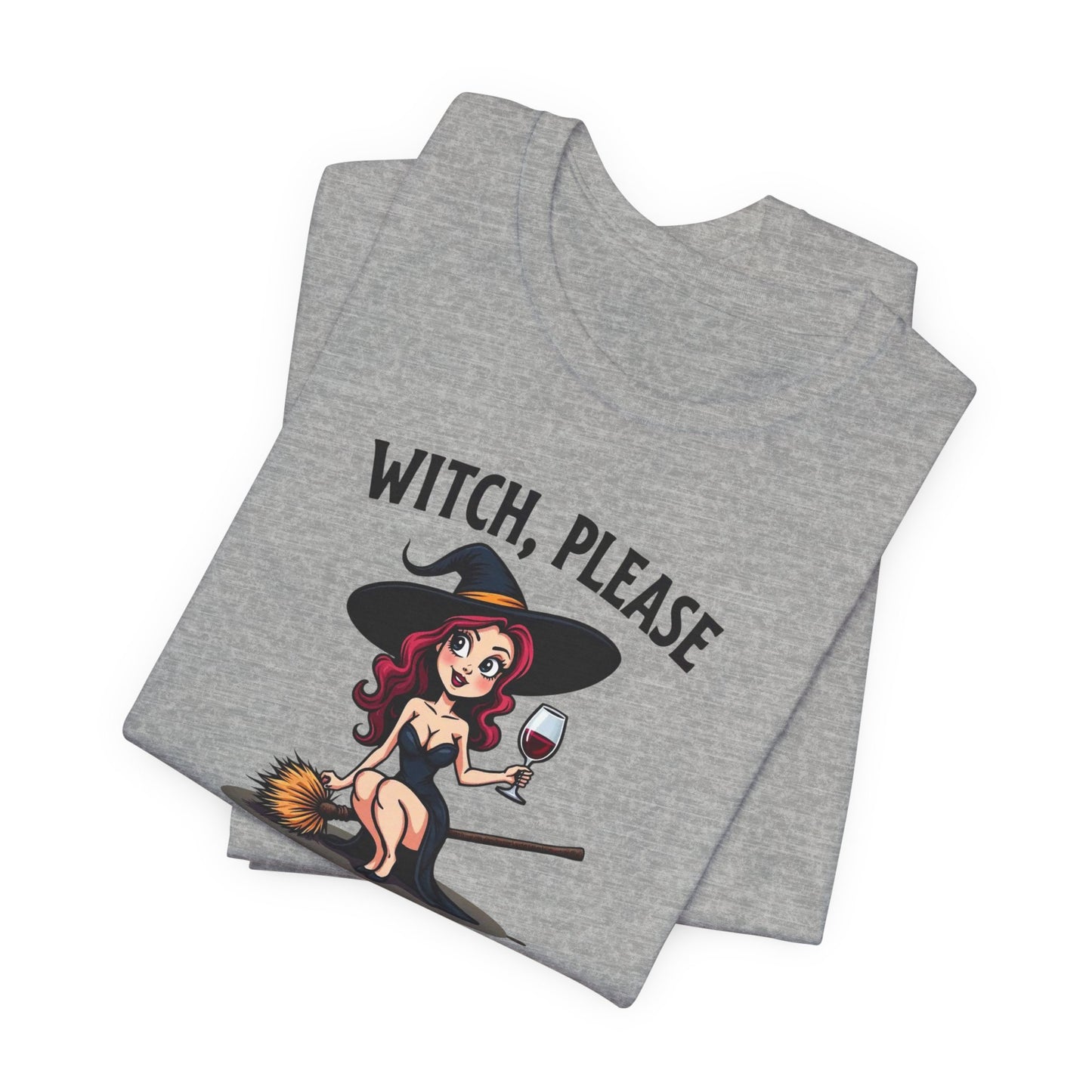 Witch, Please Tee — Cute Pinup Witch Graphic T‑Shirt ("I’ve Got Spells For That")