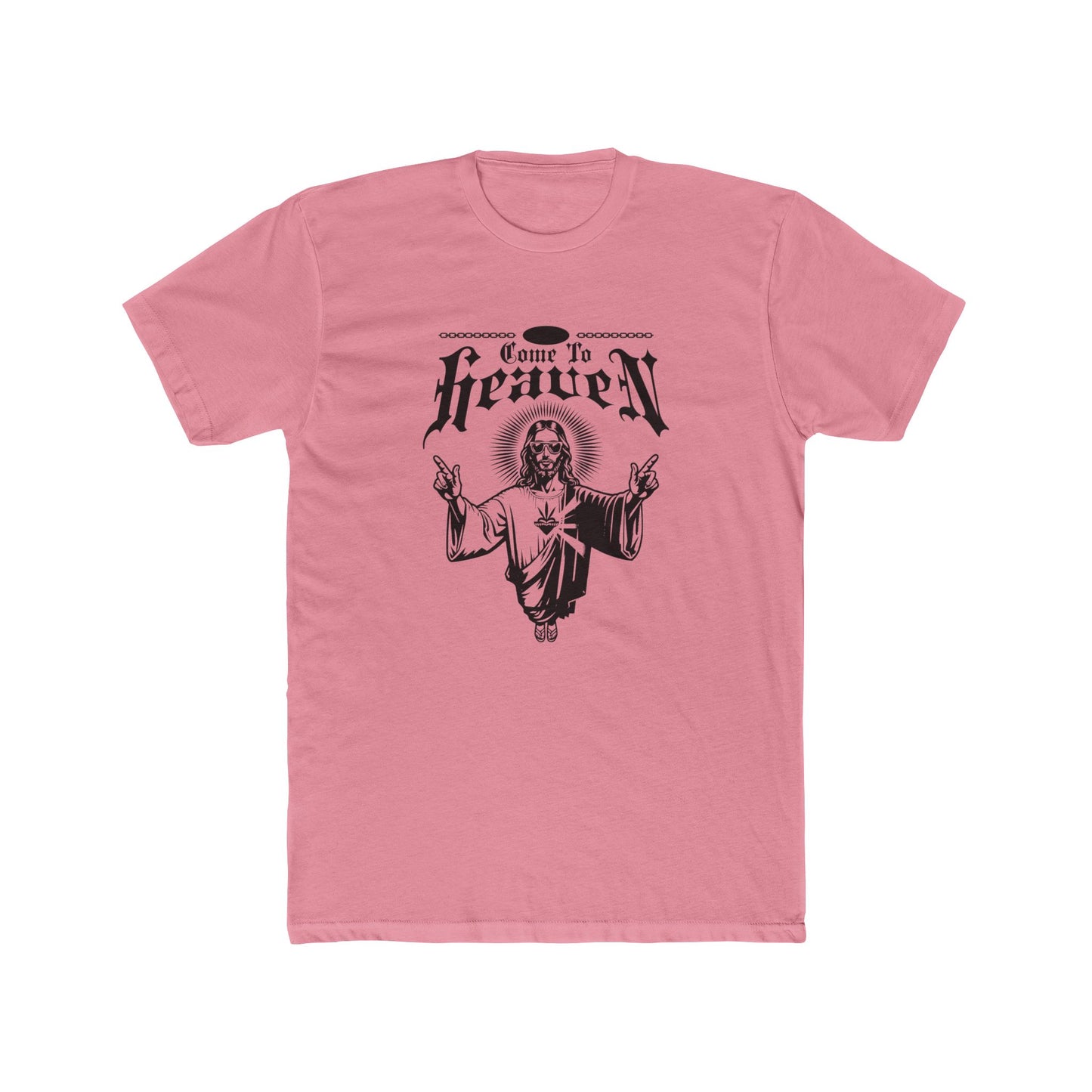 "Come to Heaven" Religious Graphic Tee — Vintage Jesus Illustration T-Shirt
