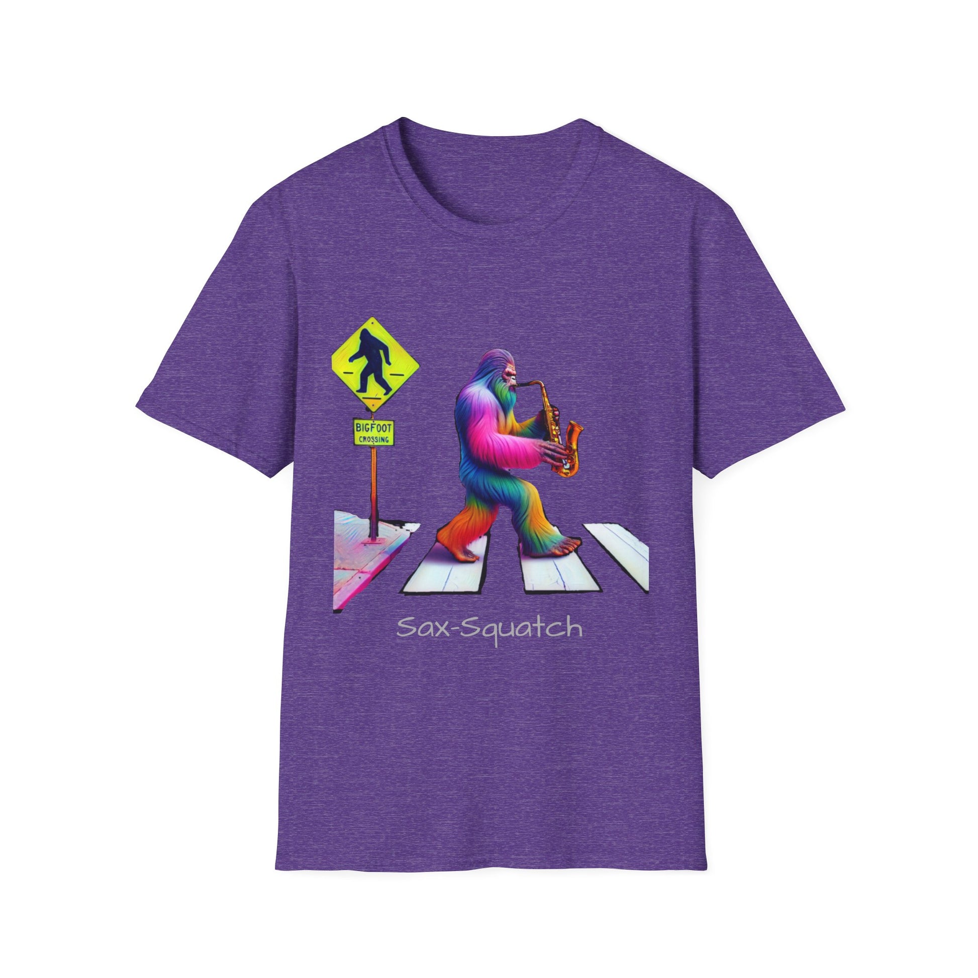 Sax-Squatch, Unisex Softstyle T-Shirt - Psychonaut Swag