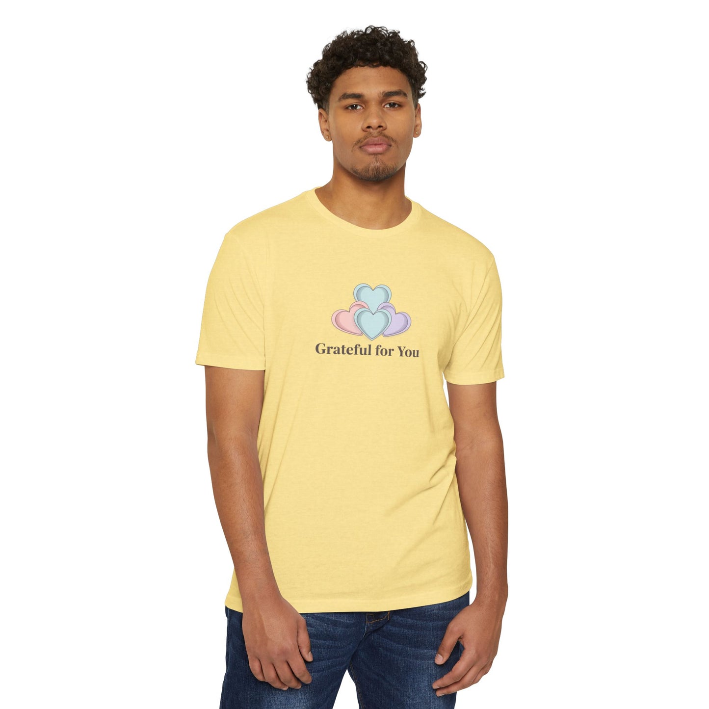 Grateful For You Heart Graphic T-Shirt