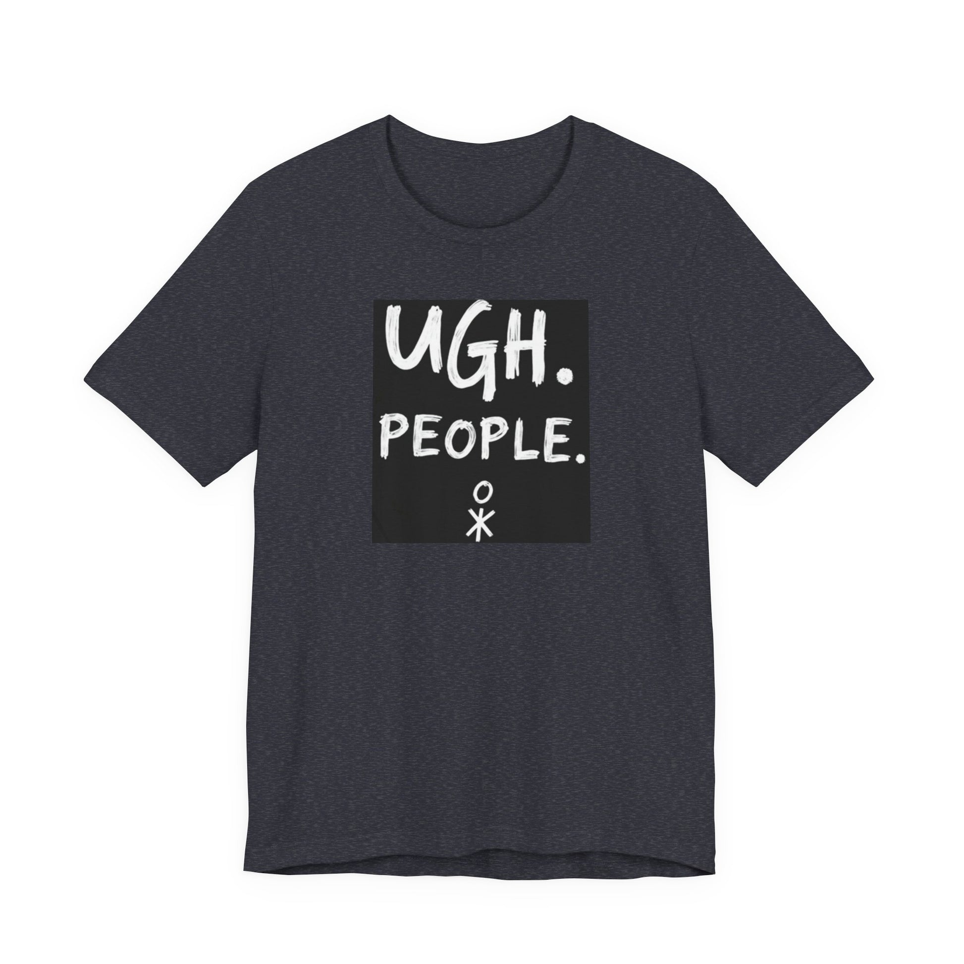 Frustration Level: UGH. PEOPLE. Unisex Tee, Funny Graphic T-Shirt, Gift for Introverts, Casual Wear, Everyday Humor - Psychonaut Swag