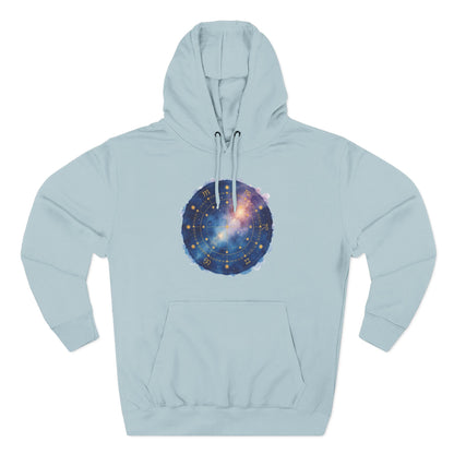 Galaxy Constellation Hoodie — Cosmic Star Map Fleece Pullover