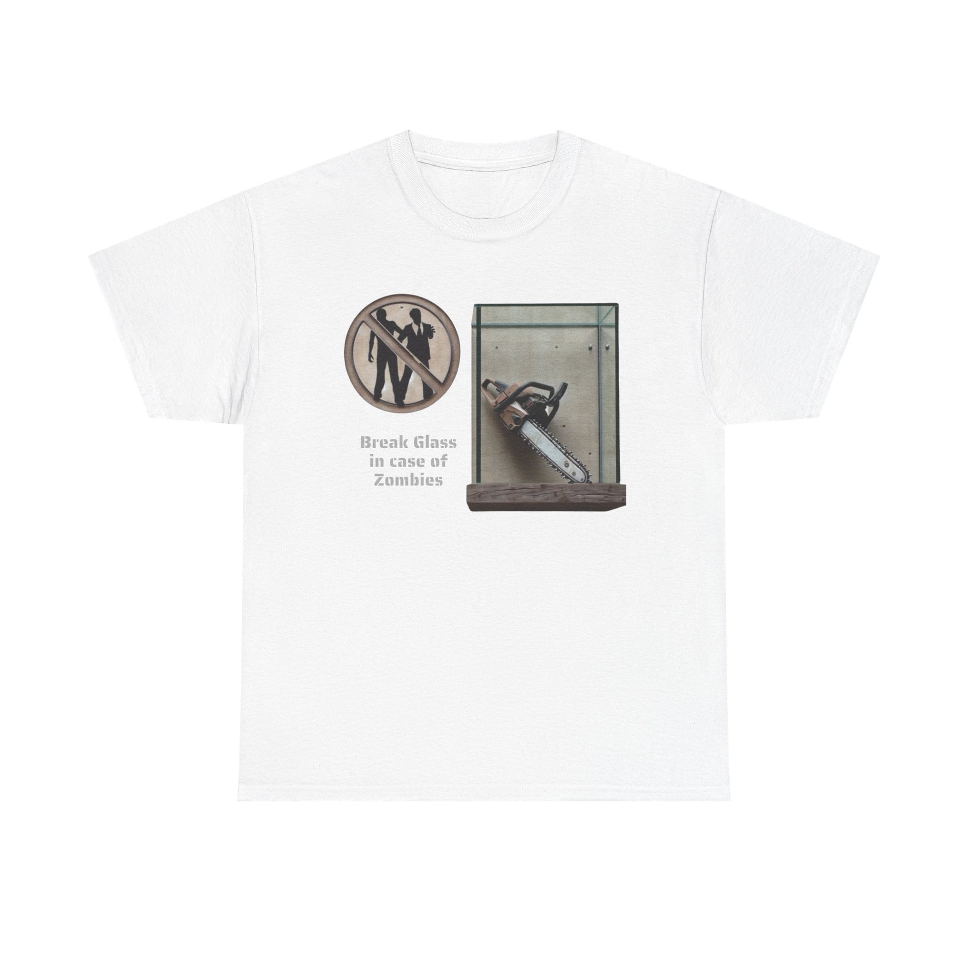 Break Glass, In Case Of Zombies, Unisex Heavy Cotton Tee - Psychonaut Swag