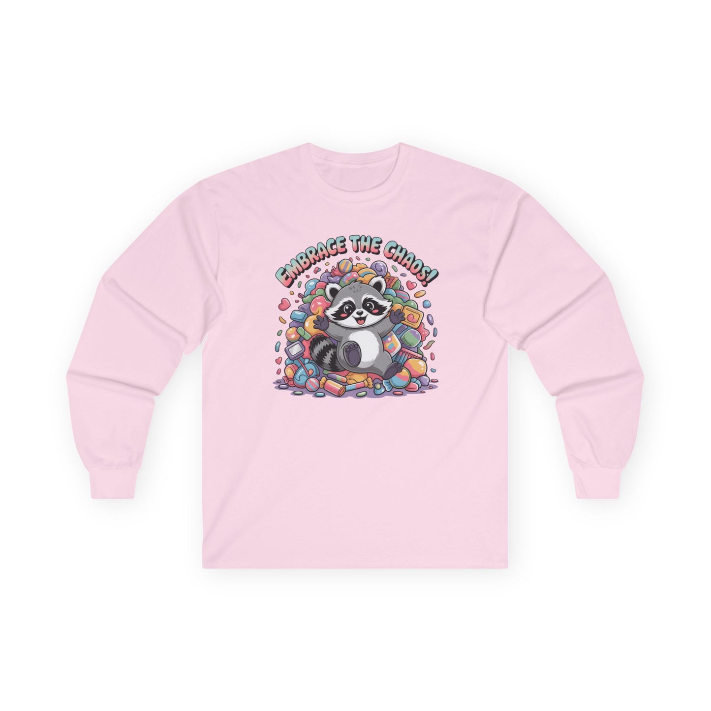 Racoon, Trash Panda Chaos Unisex Ultra Cotton Long Sleeve Tee