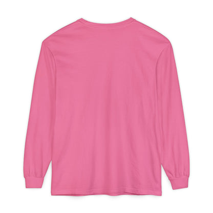 Sunset Dolphin Unisex Garment-dyed Long Sleeve T-Shirt - Psychonaut Swag