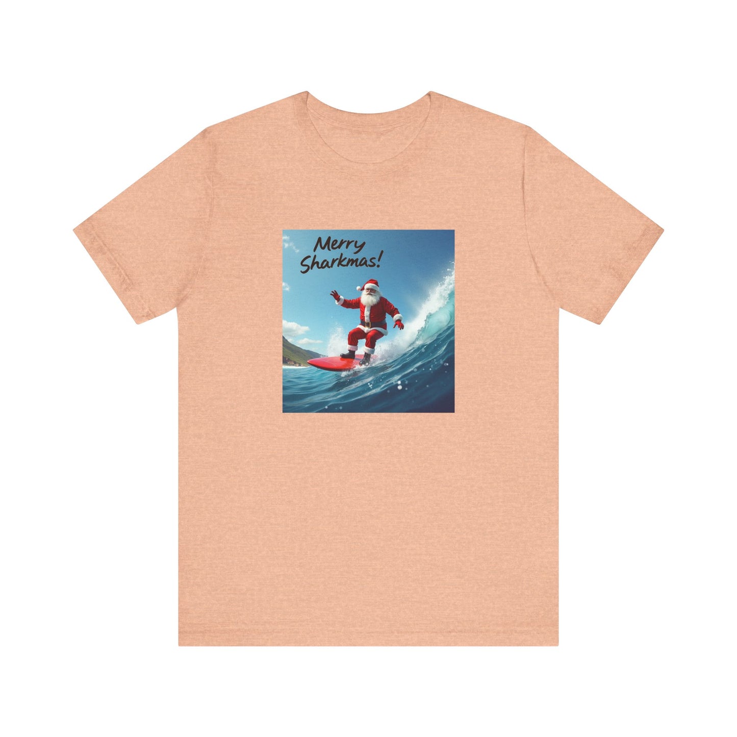 Merry Sharkmas Surfing Santa T-Shirt