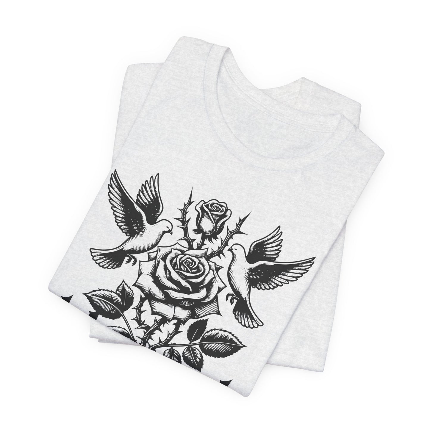 Blessed Rose Tee — Vintage Floral Graphic T‑Shirt