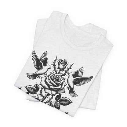 Blessed Rose Tee — Vintage Floral Graphic T‑Shirt