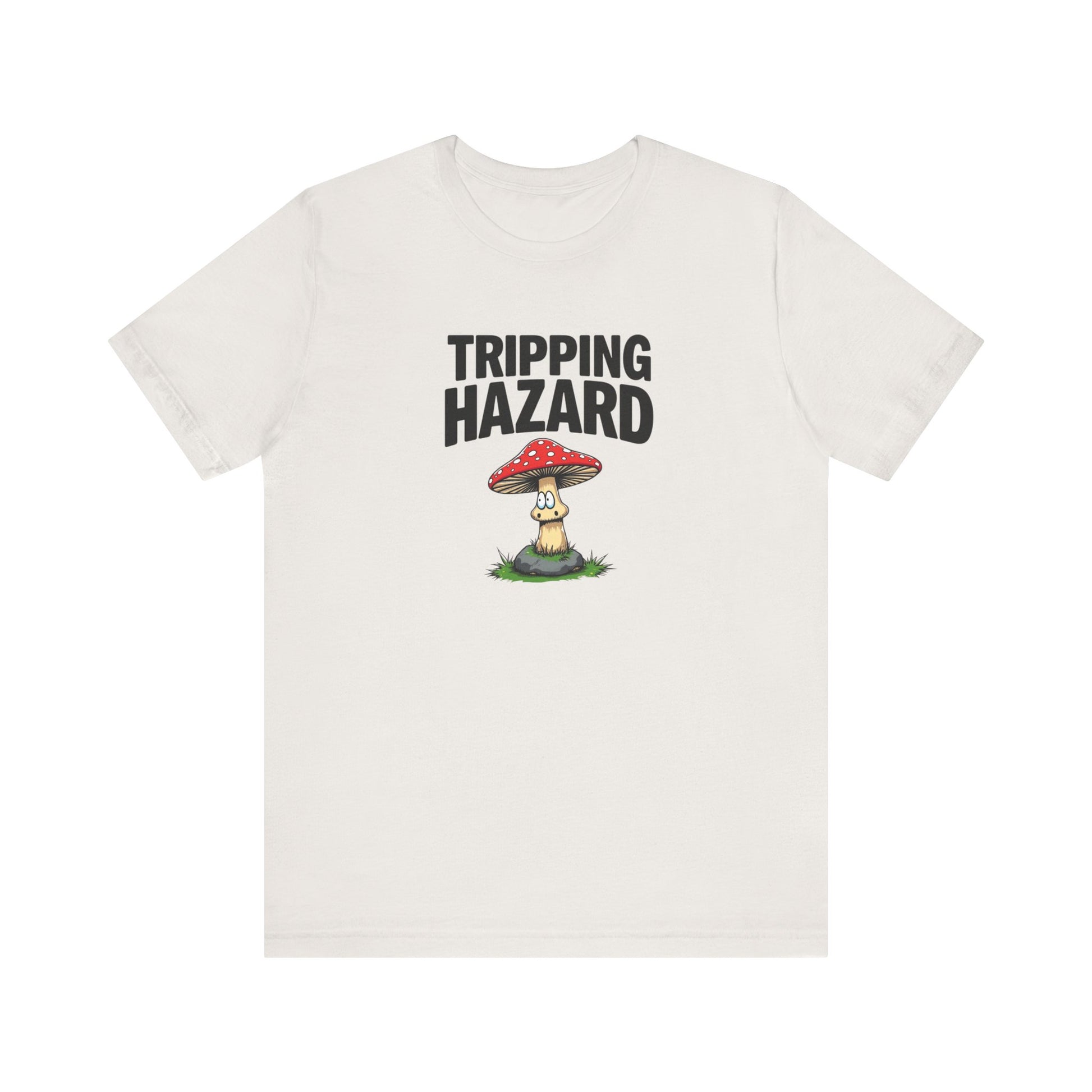 Tripping Hazard Mushroom Tee, Unisex Short Sleeve Shirt, Nature Lover Gift, Funny Graphic Shirt, Eco-Friendly Apparel, Mushroom [...] - Psychonaut Swag