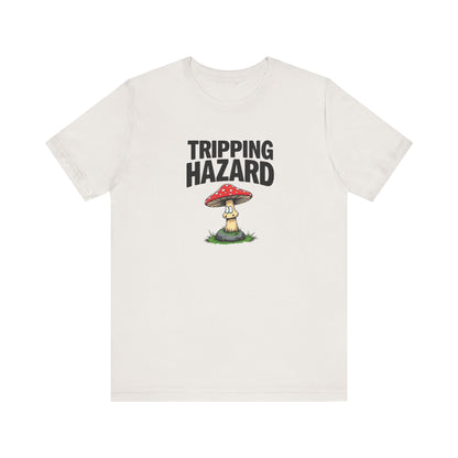 Tripping Hazard Mushroom Tee, Unisex Short Sleeve Shirt, Nature Lover Gift, Funny Graphic Shirt, Eco-Friendly Apparel, Mushroom [...] - Psychonaut Swag