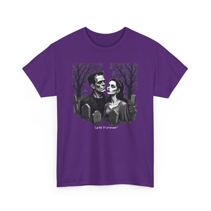 Gothic 'Until Forever' Couple Tee — Anniversary Season Graphic T-Shirt