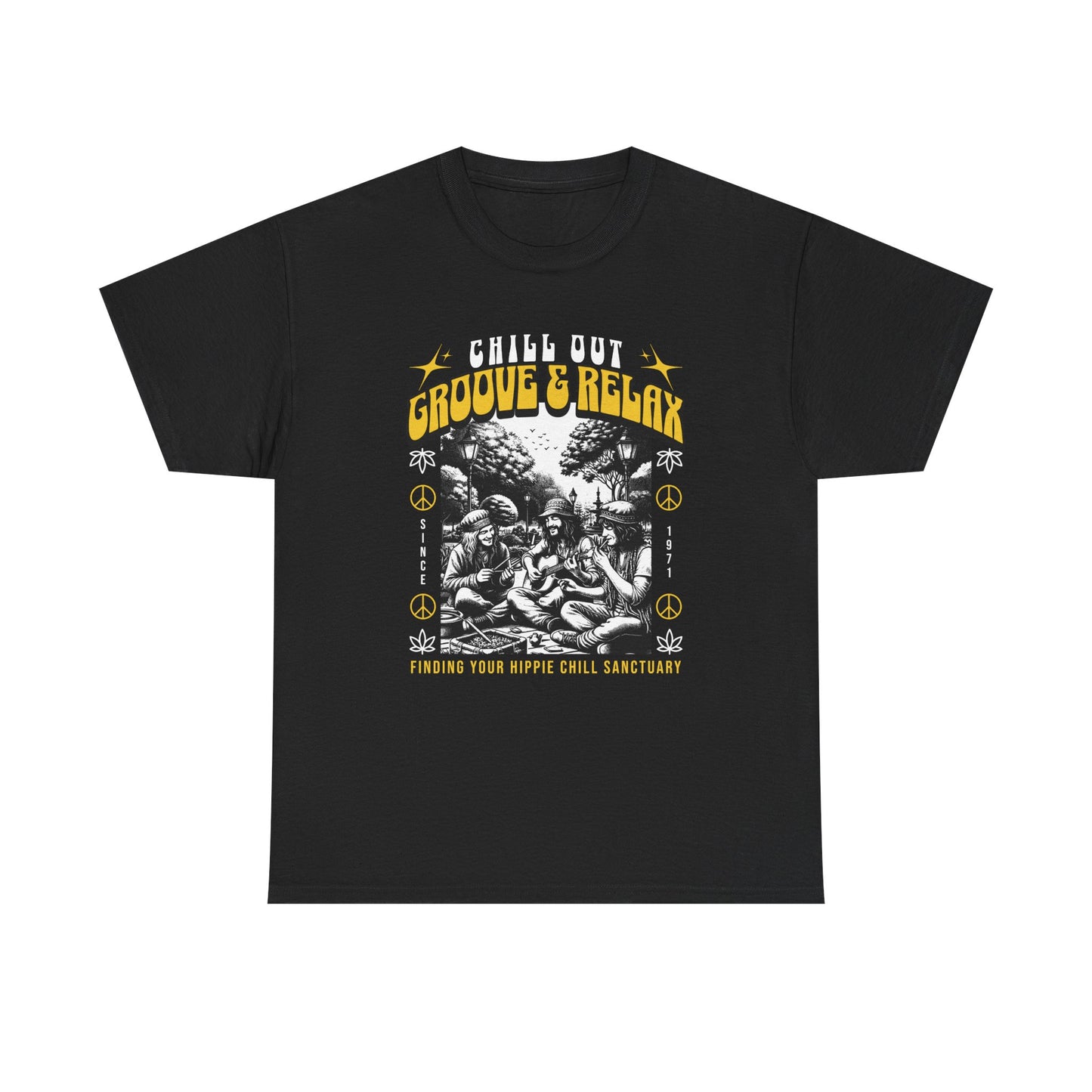 Groove and Relax, Unisex Heavy Cotton Tee