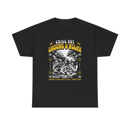 Groove and Relax, Unisex Heavy Cotton Tee