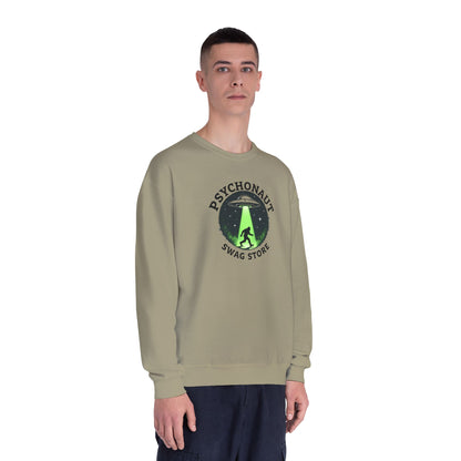 Psychonaut Swag Crewneck Sweatshirt – UFO Abduction Graphic Pullover
