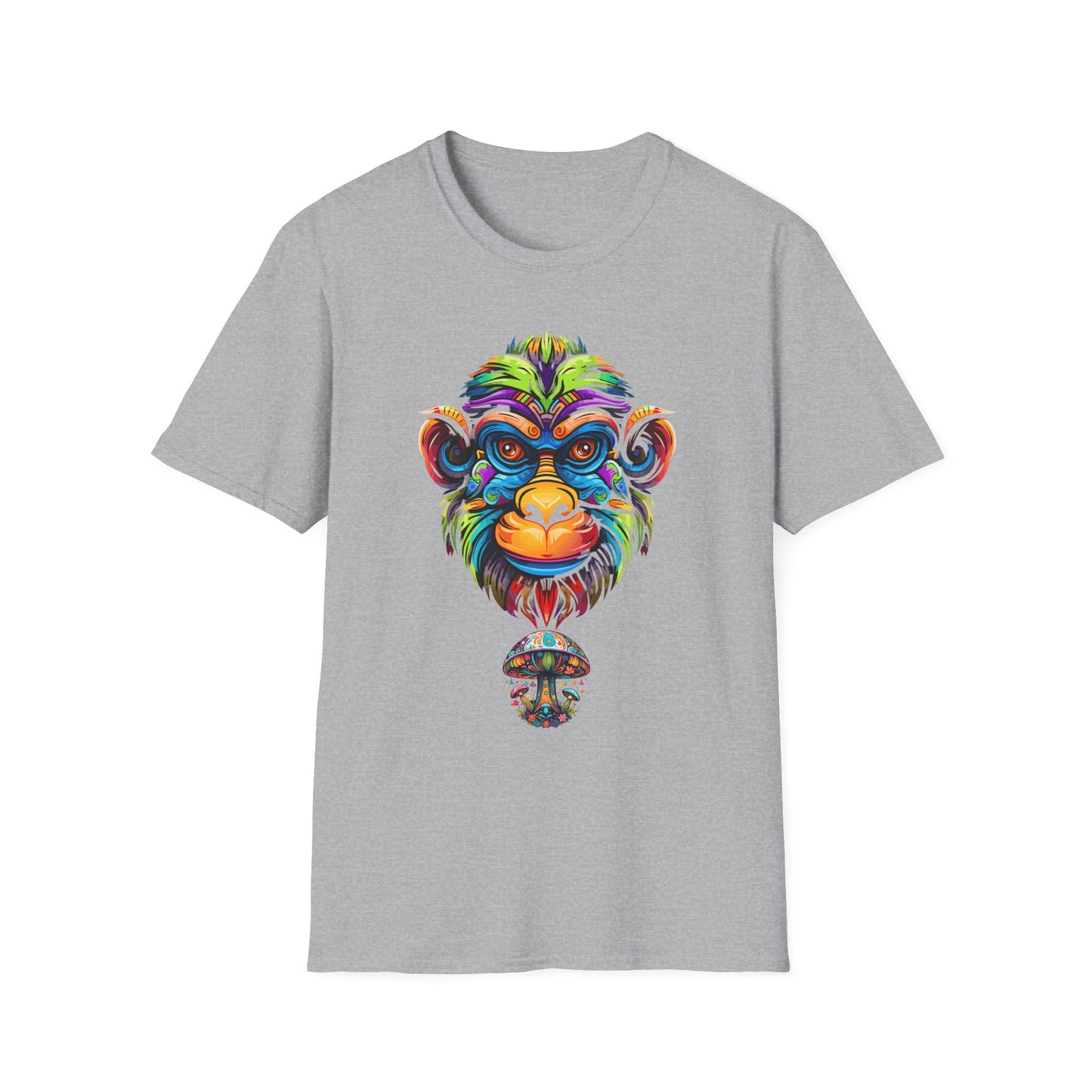 Stoned Ape, Psychedelic Unisex Softstyle T-Shirt