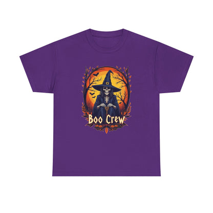 Boo Crew Halloween T-Shirt — Witch Skeleton Spooky Graphic Tee