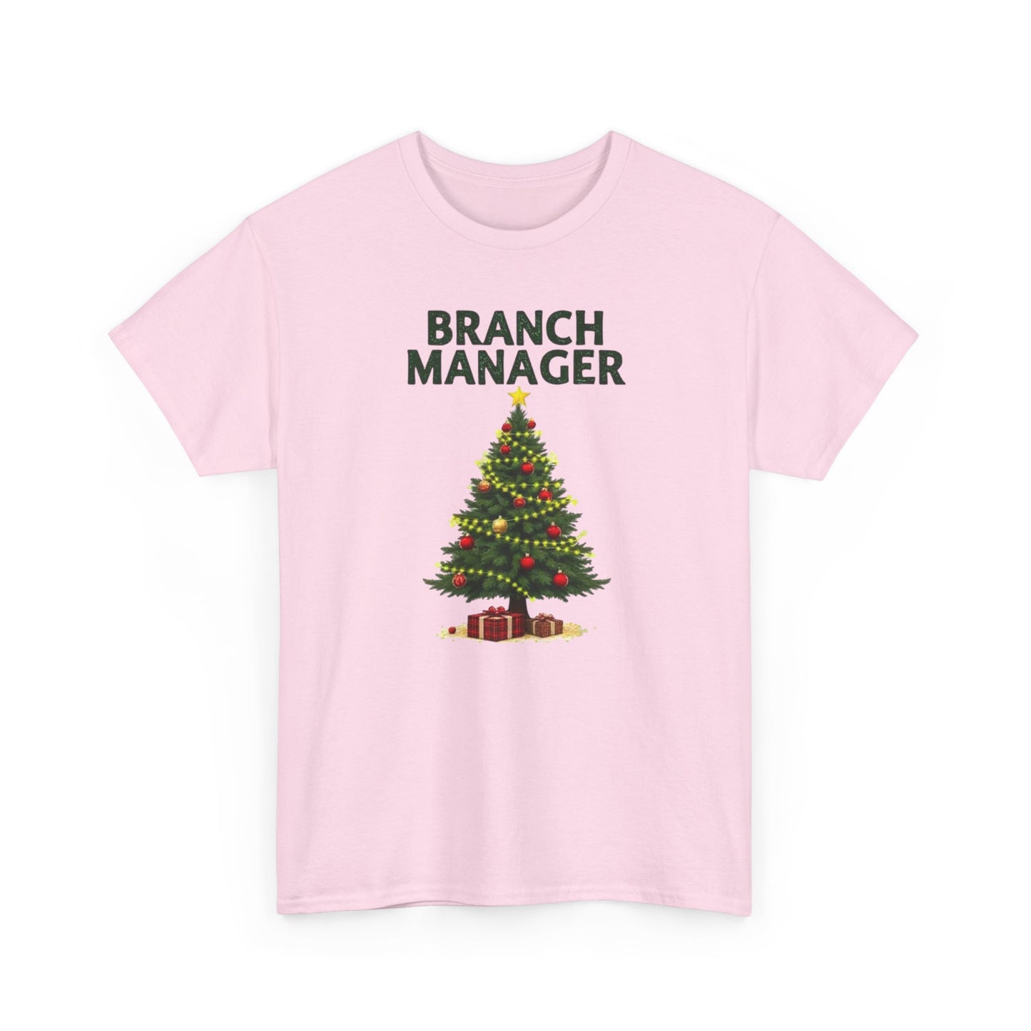 Branch Manager Christmas T‑Shirt - Funny Office Xmas Tree Tee