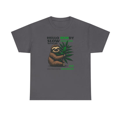 Sloth Buddy, Unisex Heavy Cotton Tee