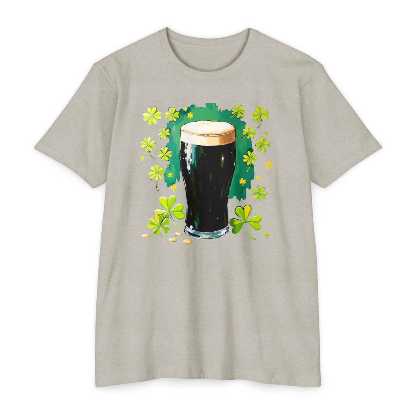 St. Patrick's Day Pint T-Shirt — Irish Beer Shamrock Design