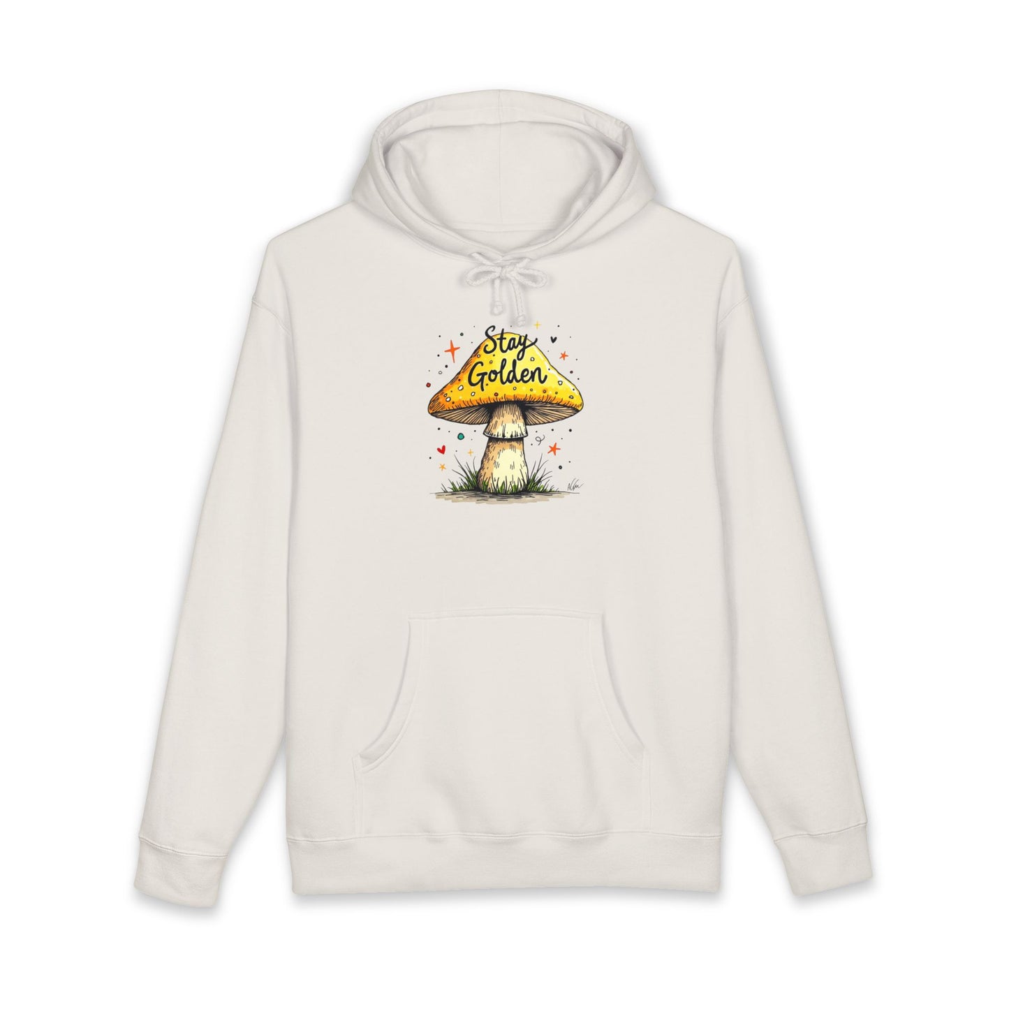 Stay Golden Mushroom Hoodie — Cozy Nature Graphic Pullover