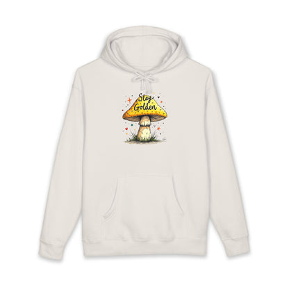 Stay Golden Mushroom Hoodie — Cozy Nature Graphic Pullover