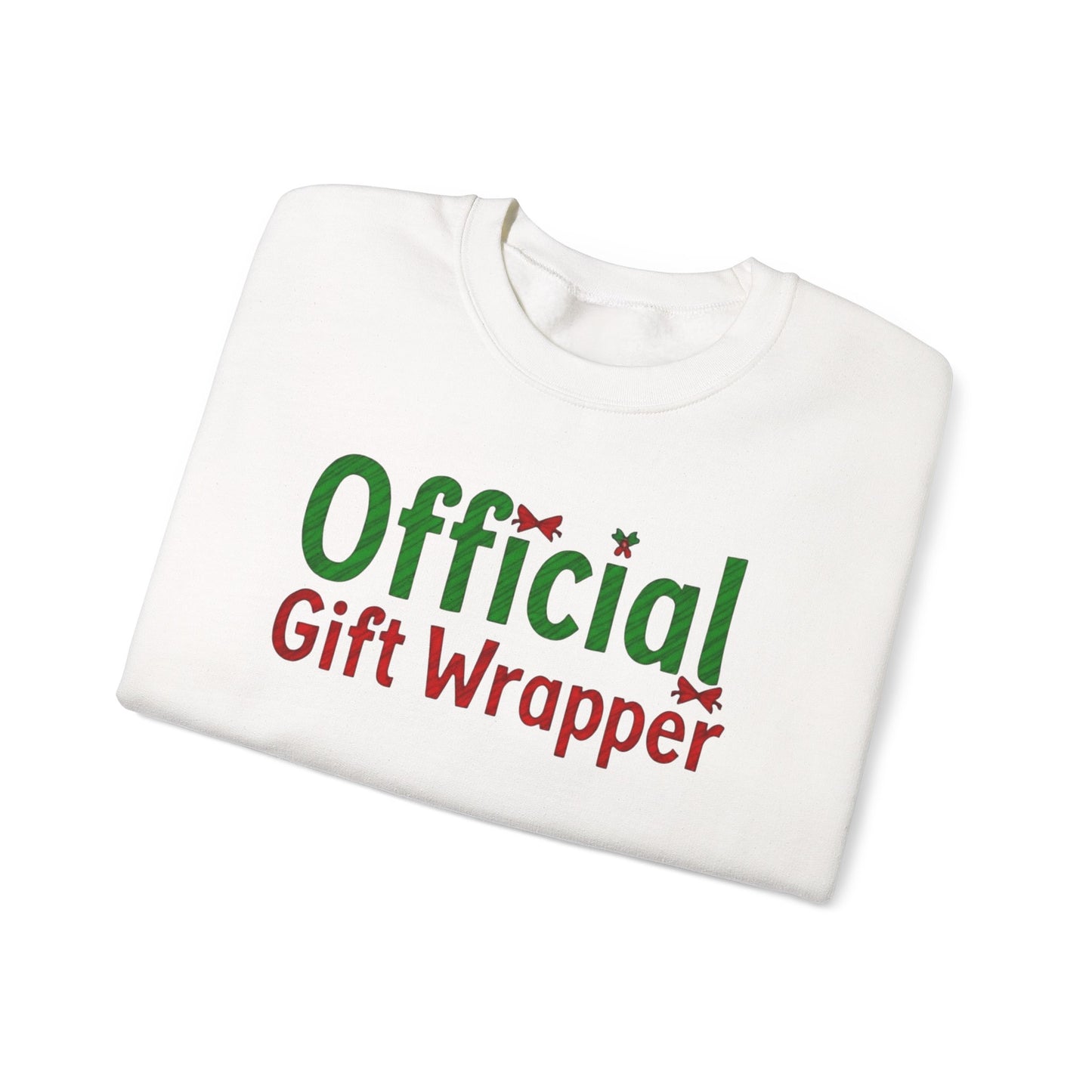 Christmas 'Official Gift Wrapper' Sweatshirt - Funny Holiday Gift Wrapping Tee
