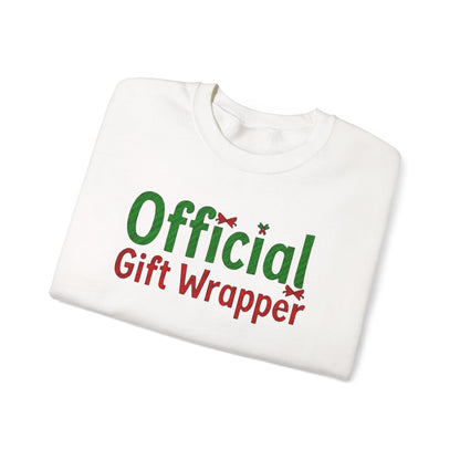 Christmas 'Official Gift Wrapper' Sweatshirt - Funny Holiday Gift Wrapping Tee