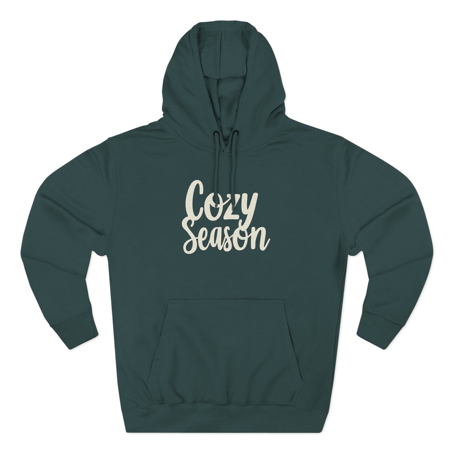 Cozy Season Hoodie — Soft Fleece Pullover with Script Graphic