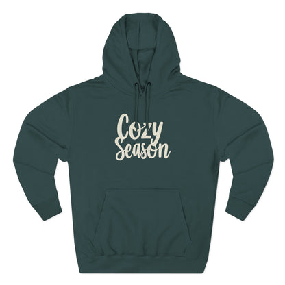 Cozy Season Hoodie — Soft Fleece Pullover with Script Graphic