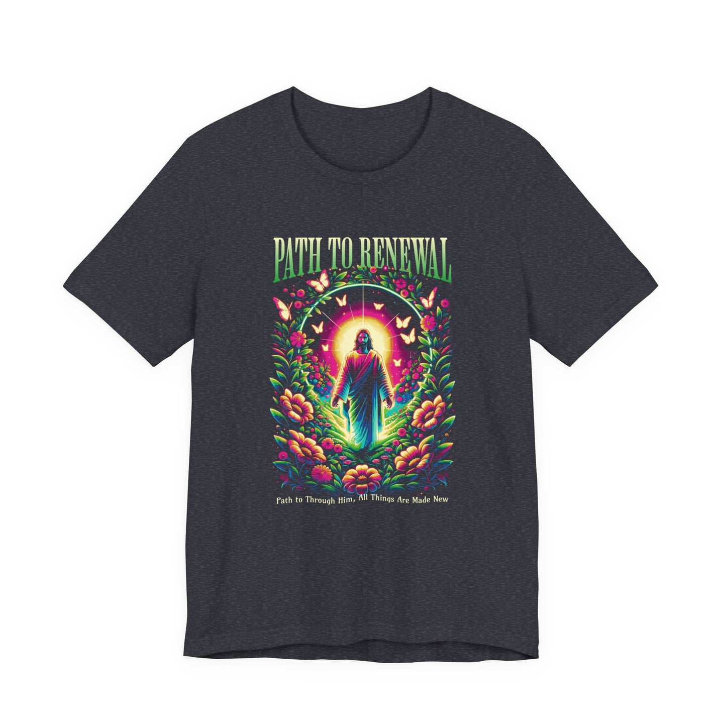 Path to Renewal T-Shirt — Spiritual Jesus Graphic Tee ("Path to Renewal")