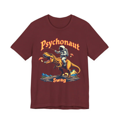 Psychonaut T-Rex Tee - Cool Retro Unisex Jersey Short Sleeve Shirt, Perfect for Gifts, Festivals, and Everyday Wear - Psychonaut Swag
