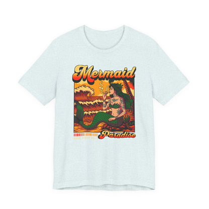Mermaid Paradise Tee — Retro Vintage Beach Graphic T-Shirt