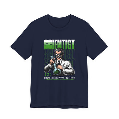 Scientist 420 T-Shirt — "Where Science Meets The Strain" Cannabis Lab Tee