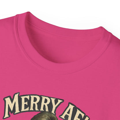 T‑Shirt — 'Merry AF' Vintage Grouchy Elf Christmas Tee