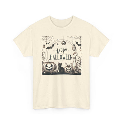 Halloween Vintage style party, Unisex Heavy Cotton Tee, Spooky Tee, Halloween Shirt, Ghostly Apparel, Pumpkin T-Shirt, Festive Clothing