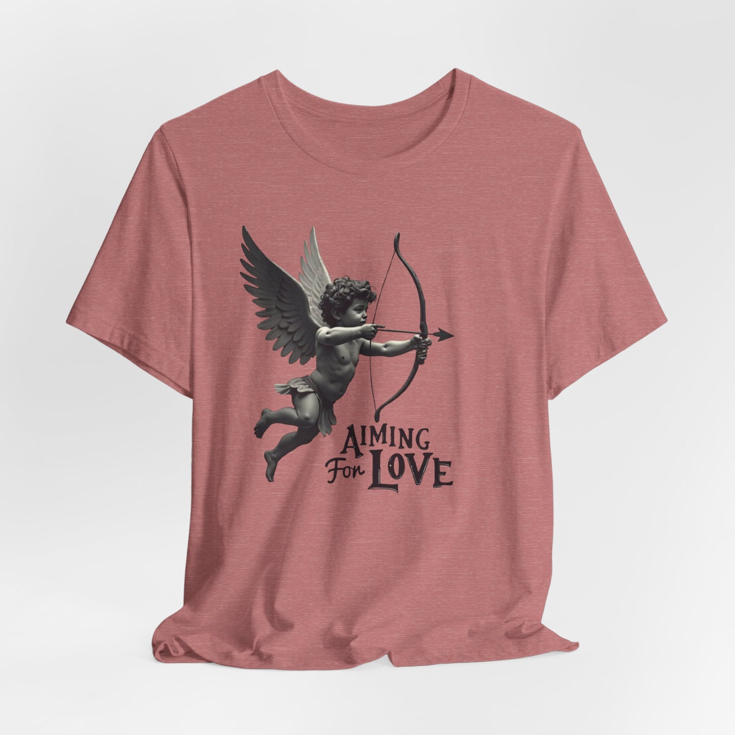Cupid Graphic Tee — "Aiming for Love" Vintage Valentine T‑Shirt