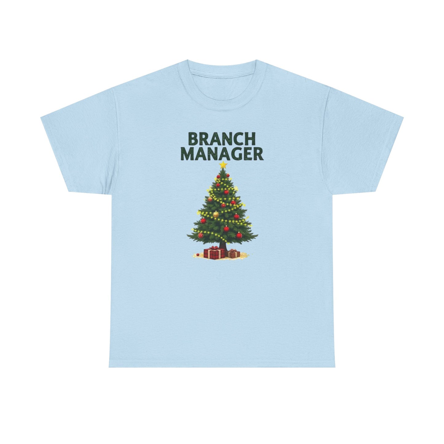 Branch Manager Christmas T‑Shirt - Funny Office Xmas Tree Tee