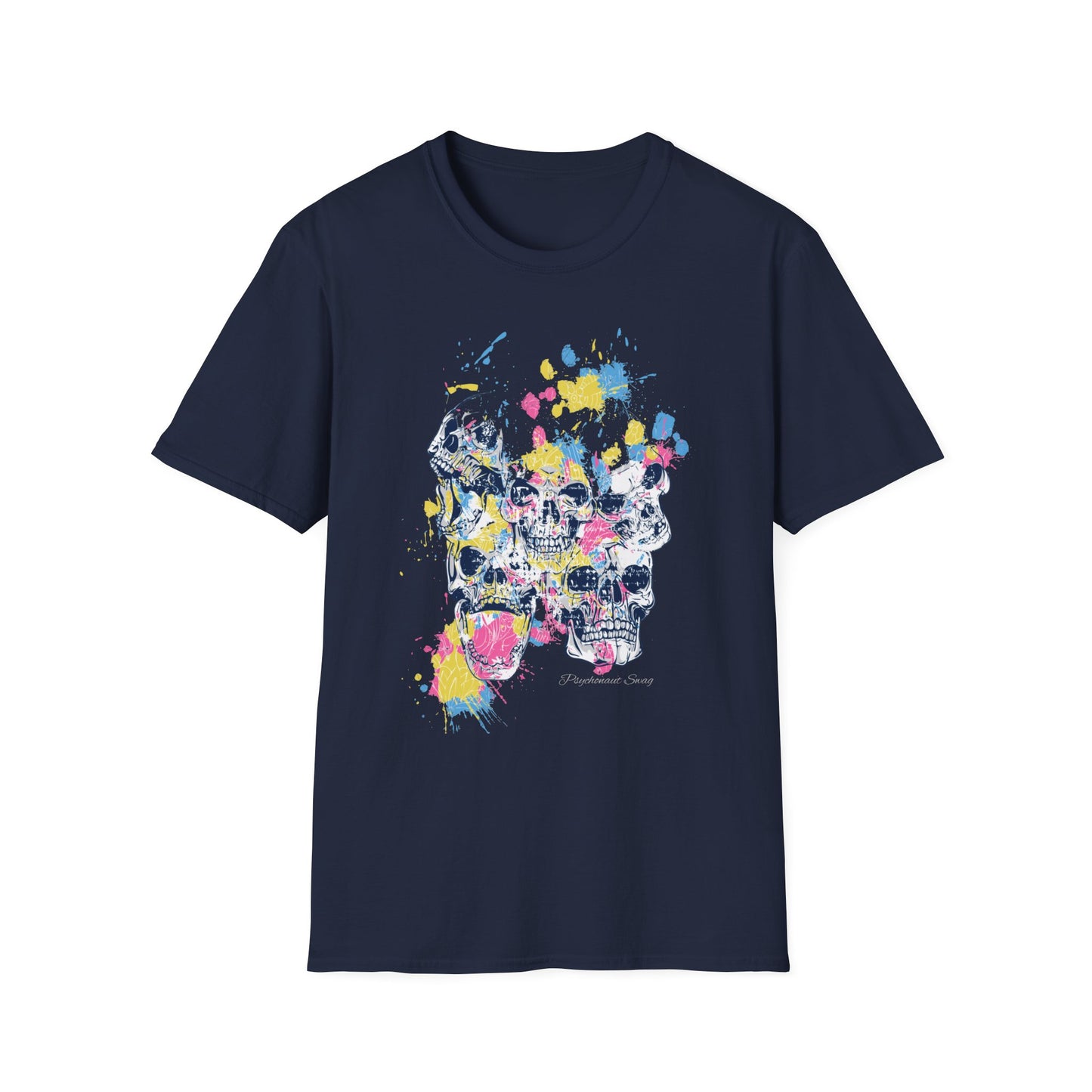 Split Skulls, Unisex Softstyle T-Shirt