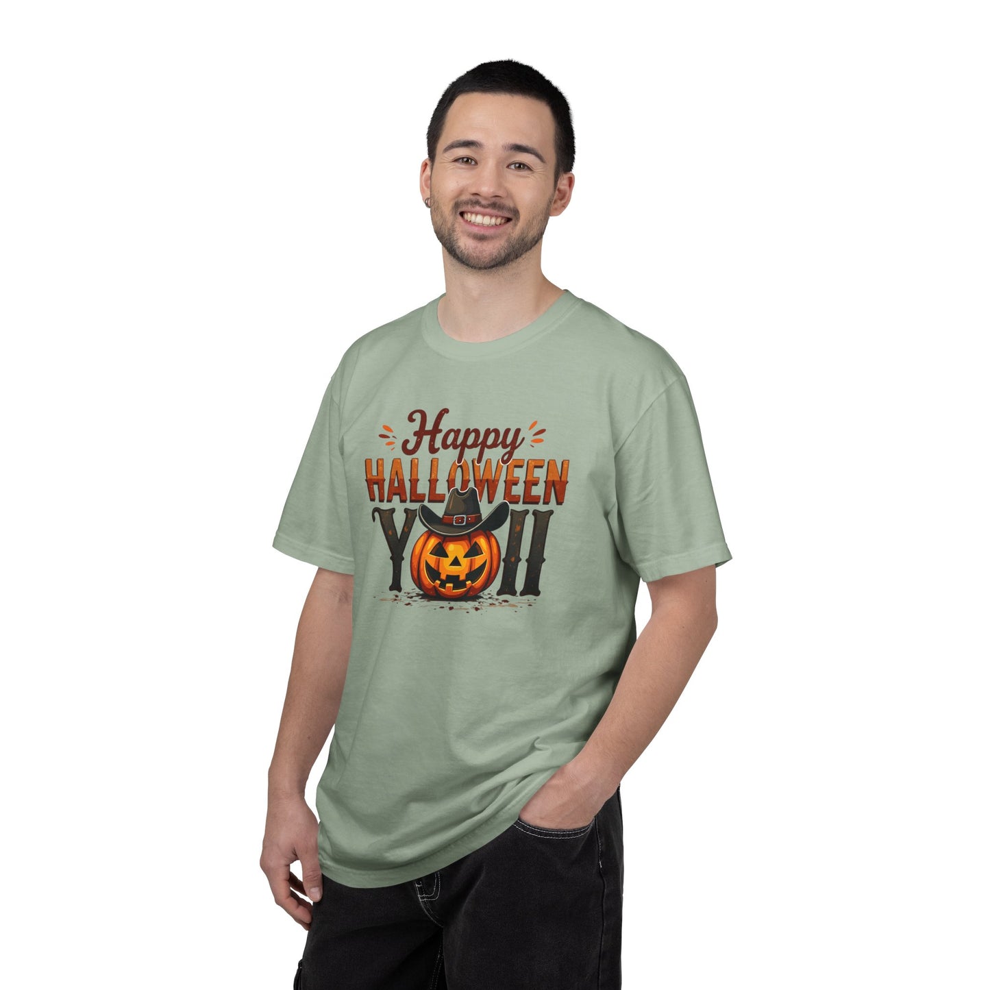 Halloween T-Shirt — "Happy Halloween You" Pumpkin Witch Graphic