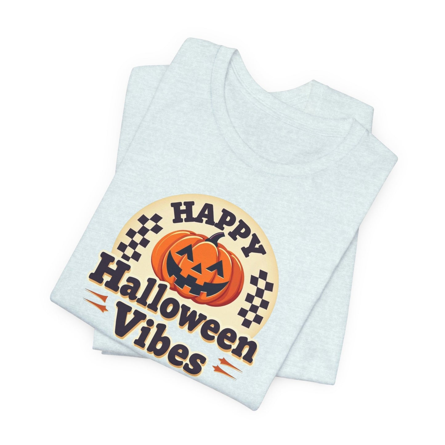 Happy Halloween Vibes Tee — Retro Pumpkin Halloween T-Shirt