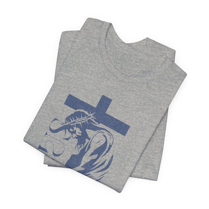Christian Jesus Tee — Crown of Thorns Cross Graphic T-Shirt