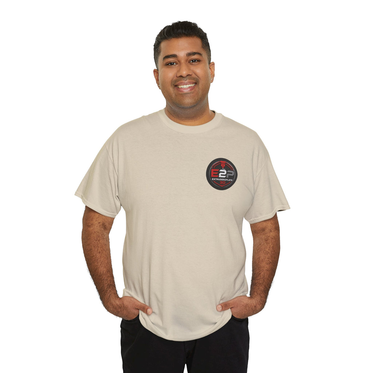 Extruder2Plate3D, Poop Happens T‑Shirt — Funny Cartoon 3D Printer Graphic Tee