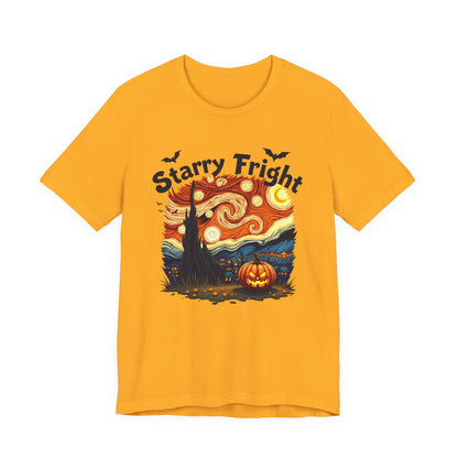 Starry Fright Halloween Tee, Unisex Ghost Graphic Shirt, Spooky Fall Fashion, Halloween Costume Tee, Pumpkin Art T-Shirt, Gift for [...]