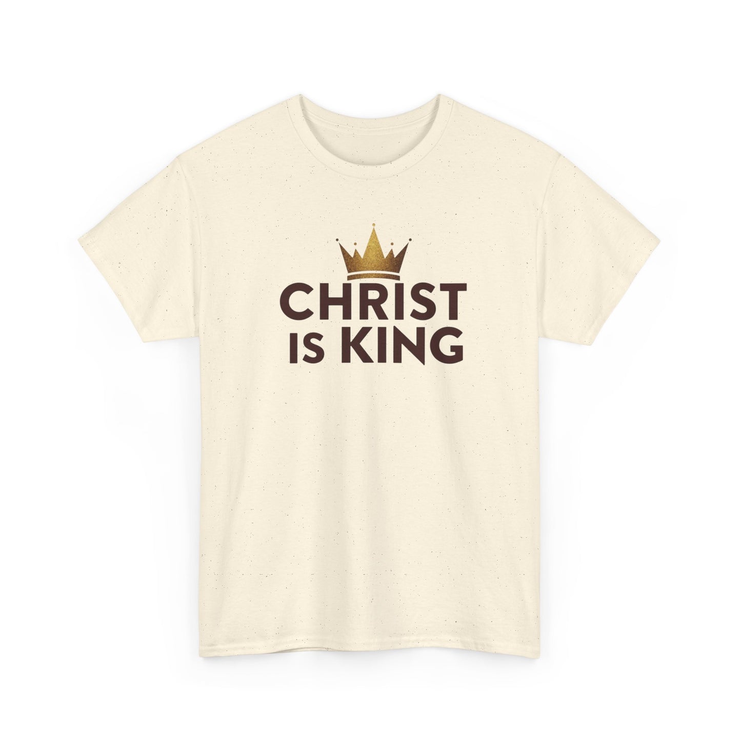 Christ Is King T-Shirt — Christian Faith Tee with Crown Graphic