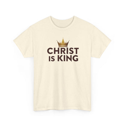 Christ Is King T-Shirt — Christian Faith Tee with Crown Graphic